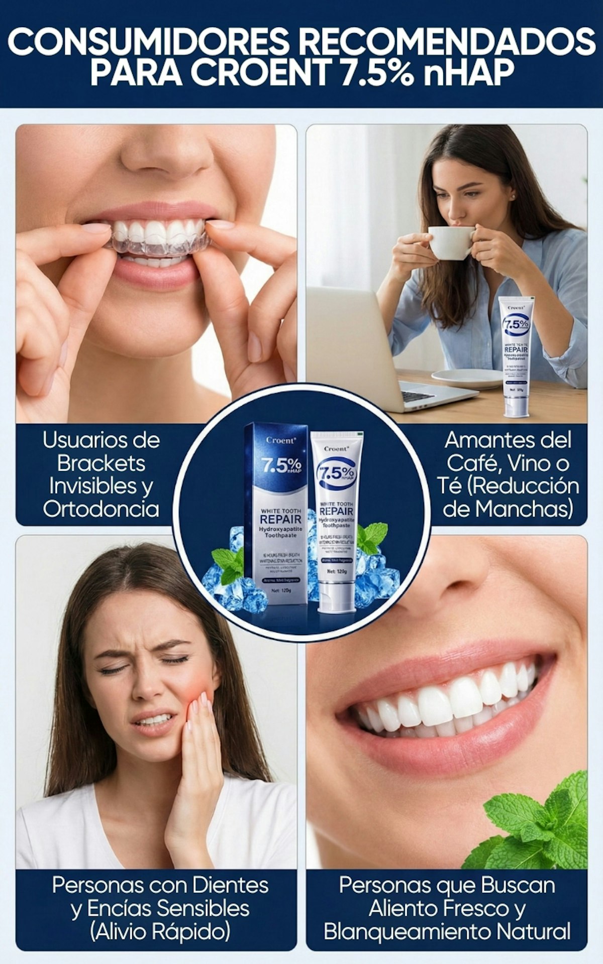Vaclav Pasta Dental con Carbón Activado - Extractos Naturales sabor Menta: Blanqueamiento Dental + Frescor Bucal. Uso profesional con cepillo lingual (+40% efectividad). Presentación 100g